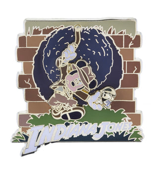 Disney Parks Mickey as Indiana Jones Swinging Pin New with Card