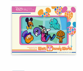 Disney D23 50th WDW The Vacation Kingdom of the World Pin Limited New with Card
