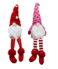Valentine Day Tabletop Pink and Red Gnome with Hearts by Ashland New with Tag
