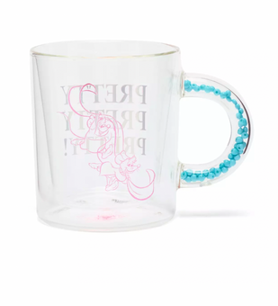 Disney Parks Cinderella Gus and Jaq Pretty Pretty Pretty Glass Mug New