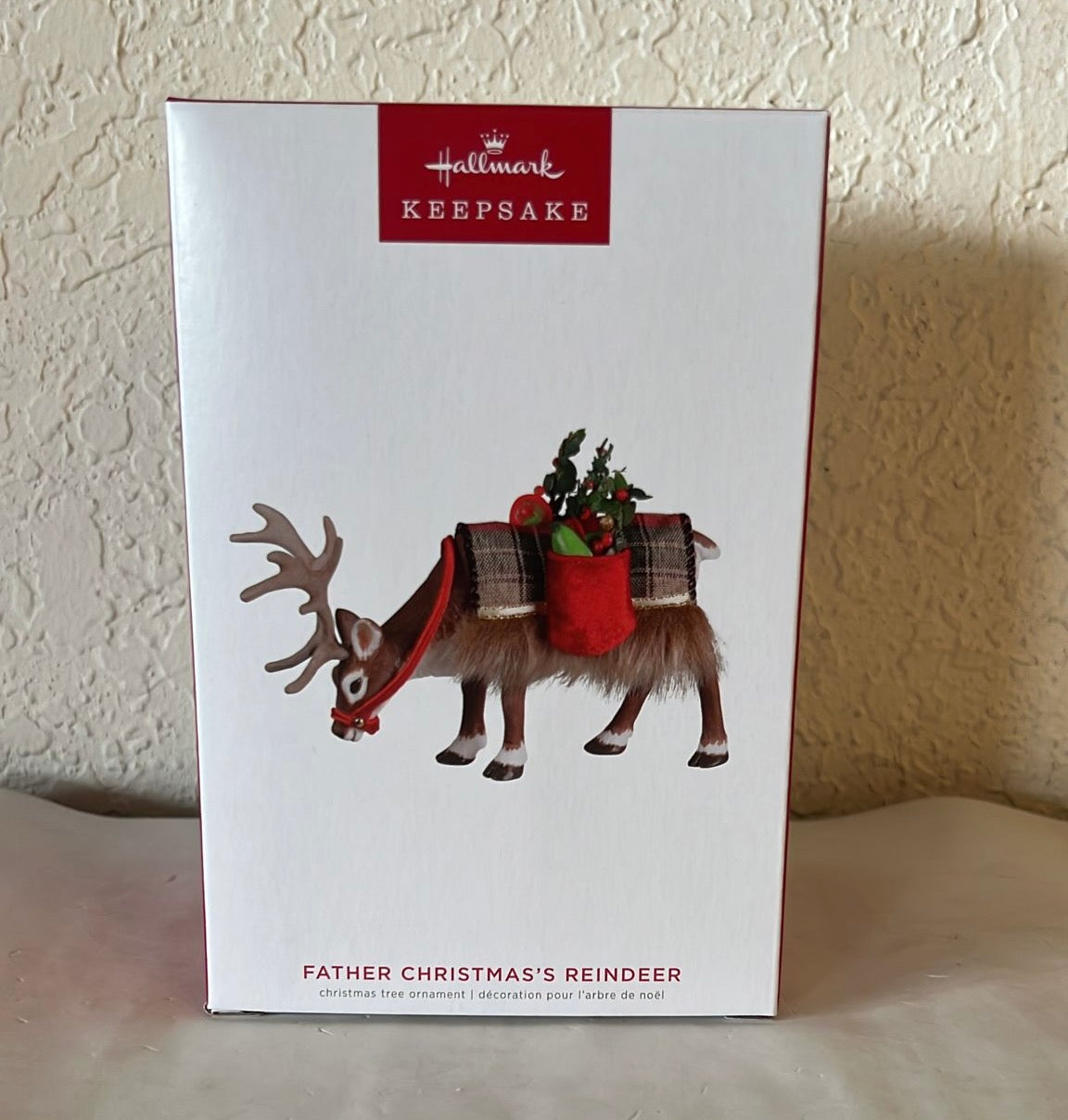 Hallmark 2022 Father Christmas's Reindeer Limited Ornament New With Box