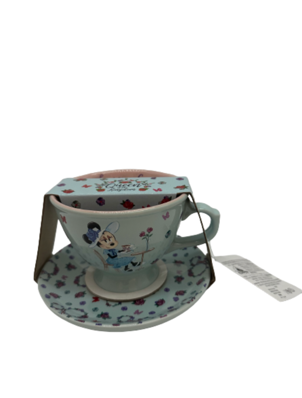 Disney Epcot UK Fancy a Cuppa? Minnie Queen of Kingdom Tea Cup and Saucer New