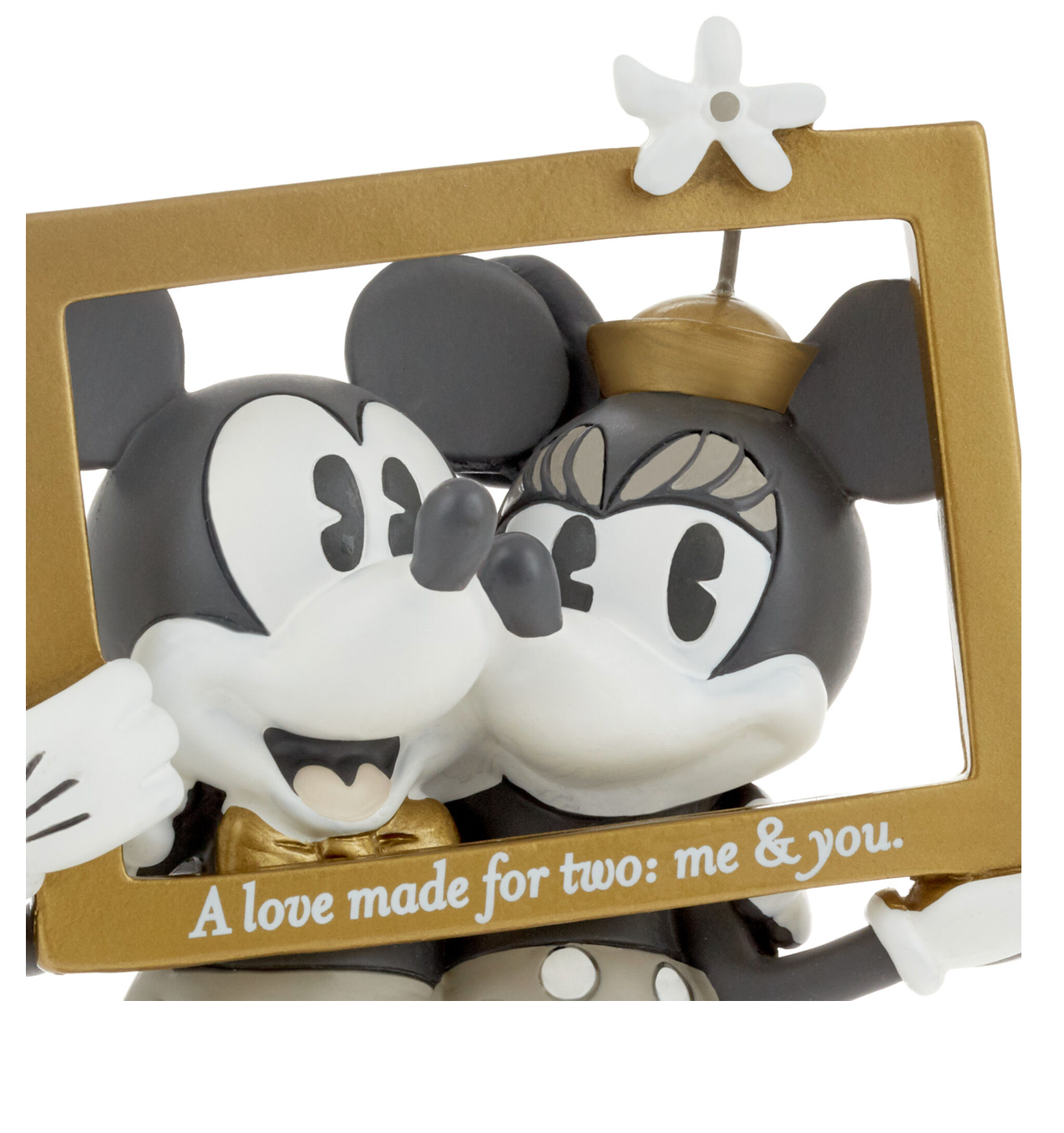 Hallmark Valentine Disney Mickey and Minnie Love Made for Two Figurine New