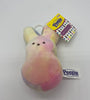 Peeps Easter Peep Rainbow Bunny Backpack Clip Plush Keychain New with Tag