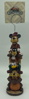 Disney Parks Totem Fort Wilderness Mickey and Friends Photo Clip New with Tag