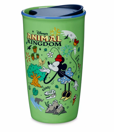 Disney Parks Animal Kingdom Minnie Porcelain Starbucks Tumbler New