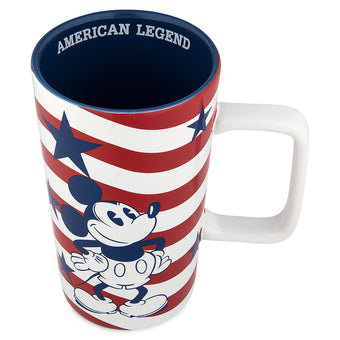 Disney Parks Mickey Americana American Legend Latte Mug New