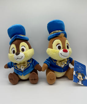 Disney Tokyo 20th Anniversary Resort Store Chip 'n Dale Thank you Plush New Tag