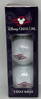 Disney Cruise Line Mickey Icon 3 Golf Balls New with Box