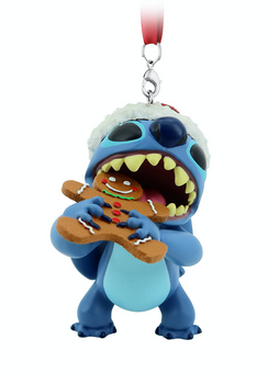 Disney Parks Santa Stitch with Gingerbread Christmas Ornament New with Tag