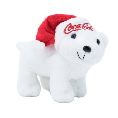 Authentic Coca Cola Coke Polar Bear Stocking Plush Christmas Ornament New w Tags