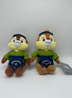 Disney Store Japan Chip 'n Dale Chideya Plush Set New with Tag