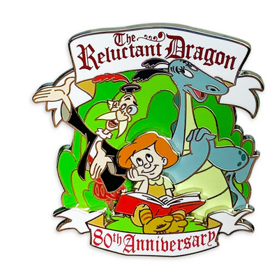 Disney The Reluctant Dragon 80th Anniversary Pin Limited Release New with Card