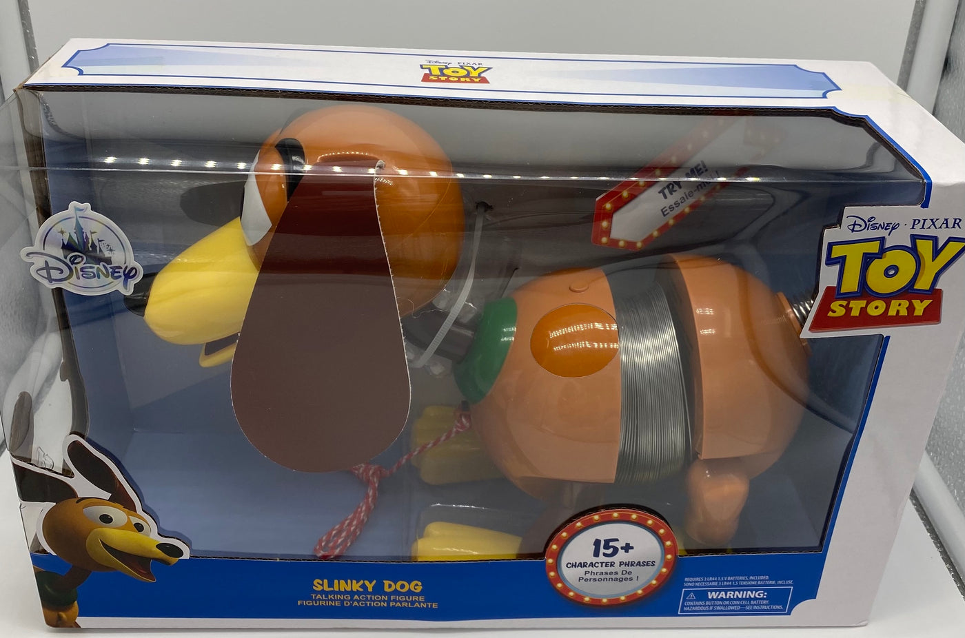 Disney Parks Toy Story Pixar Talking Slinky Dog 15 Character Phrases New