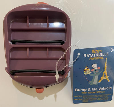 Disney Parks Chef Remy Ratatouille Adventure Bump and Go Purple Vehicle Toy New