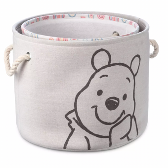 Disney Winnie the Pooh Canvas Storage Bin Set New with Tag