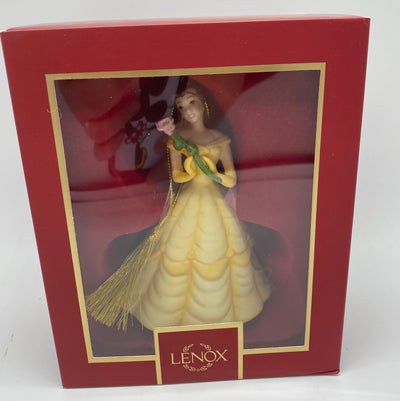 Disney Lenox Princess Belle with Rose Christmas Ornament New with Box
