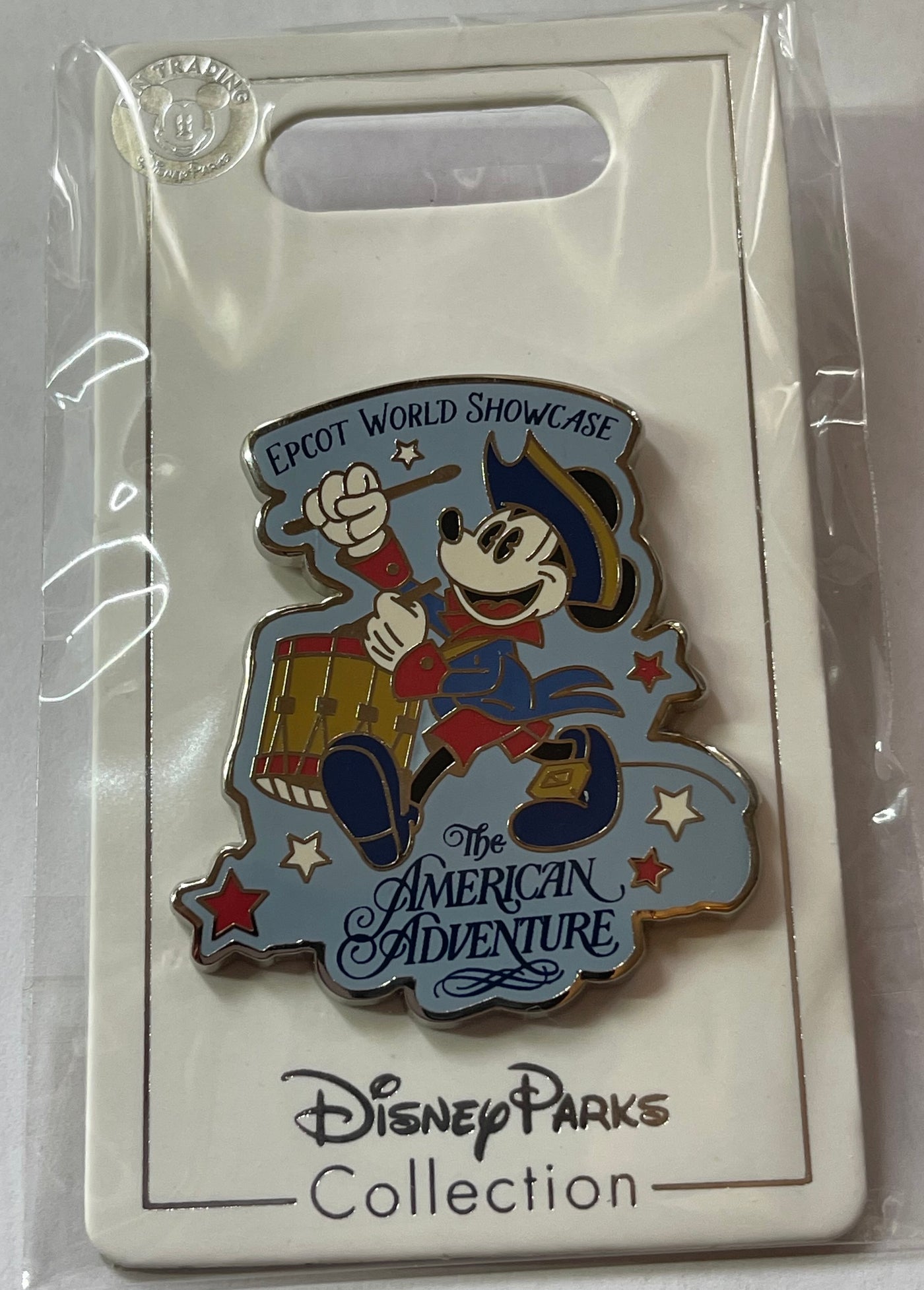 Disney Parks Epcot World Showcase Mickey The American Adventure Pin New w Card
