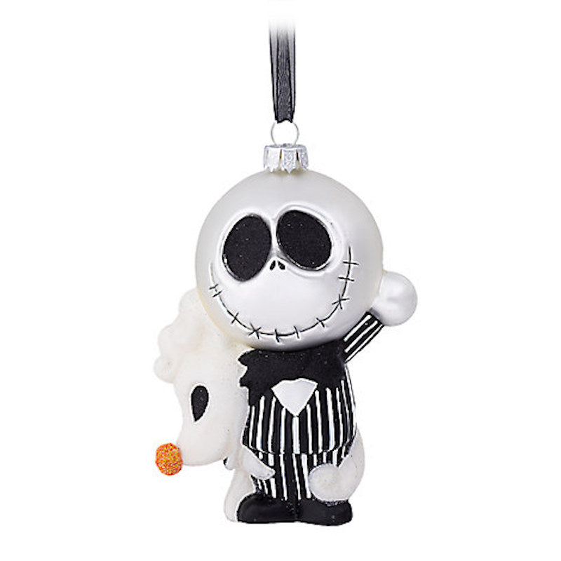 Disney Parks The Nightmare Before Christmas Jack Glass Ornament New with Tags