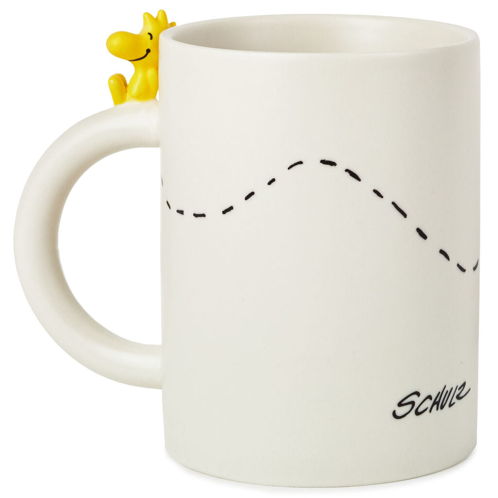 Hallmark Peanuts Dimensional Snoopy and Woodstock Mug New