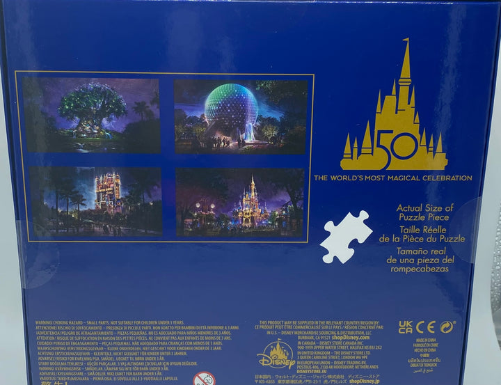 Disney Walt Disney World 50th Four Parks By Night 4 x 500 Pieces