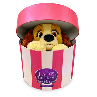 Disney Lady Plush in Hatbox Lady and the Tramp 65th Limited Release Small New
