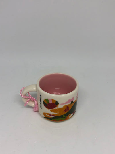 Starbucks Coffee You Are Here Thailand Pattaya Ceramic Ornament Espresso Mug New