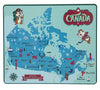 Disney Parks Epcot Chip 'n Dale Canada Map Wood Magnet New