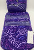 Vera Bradley Cotton Medium Hanging Travel Organizer Paisley Amethyst New w Tag