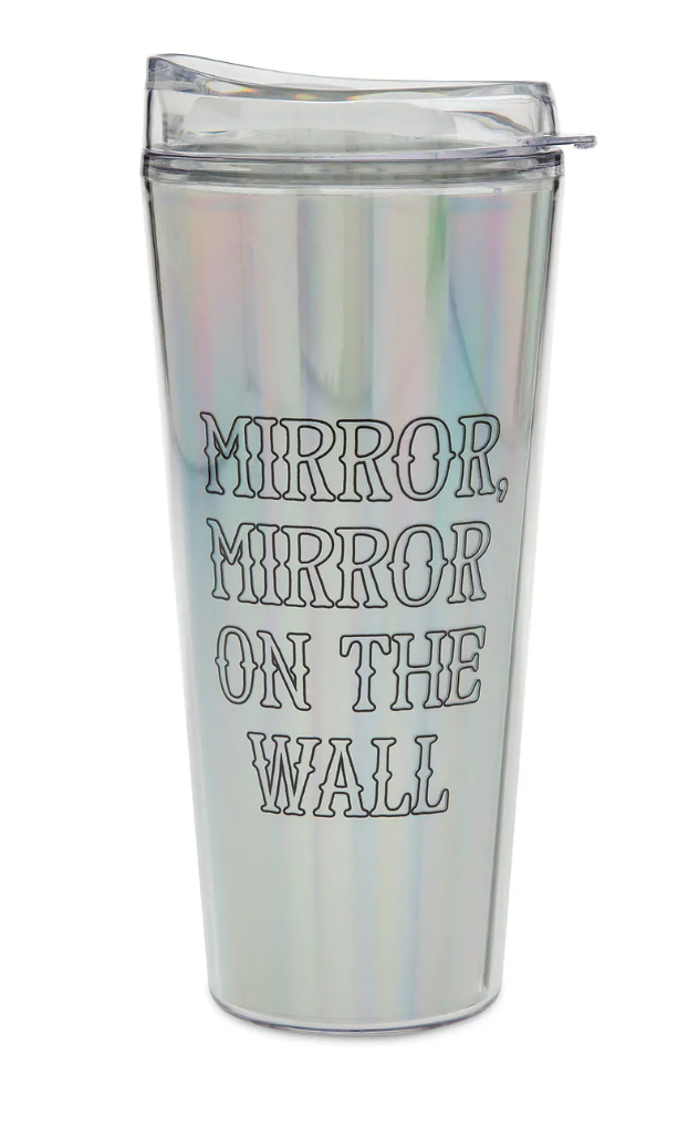 Disney Parks Magic Mirror Metallic Travel Tumbler New