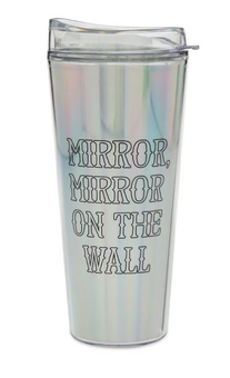 Disney Parks Magic Mirror Metallic Travel Tumbler New