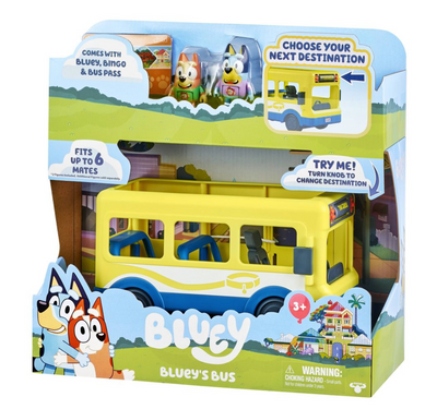 Bluey's Brisbane Adventure Bus Toy New With Box