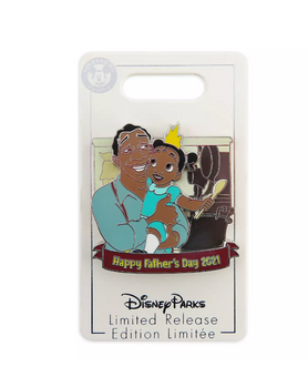 Disney Parks Happy Father's Day 2021 Tiana Pin Limited New with Card