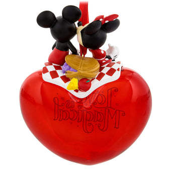 Disney Parks Mickey Minnie Love is Magical Christmas Holiday Ornament New w Tags