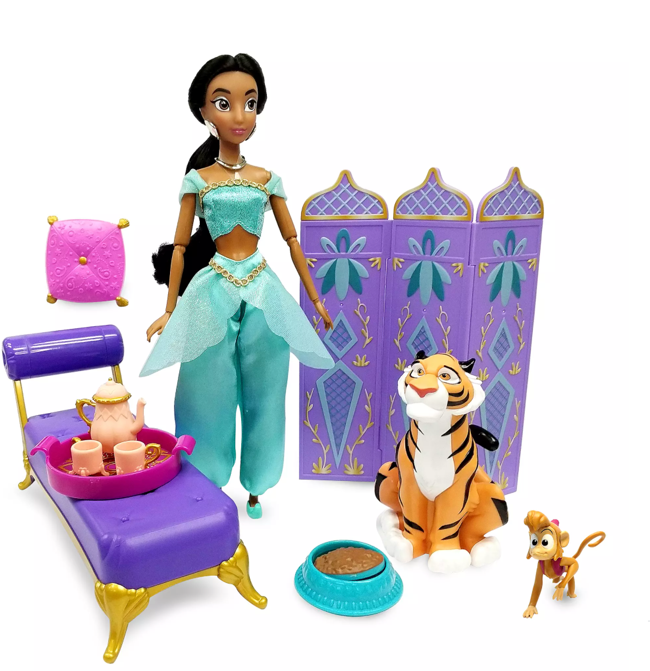 Disney Jasmine Classic Doll Palace Lounge Play Set Aladdin New with Box