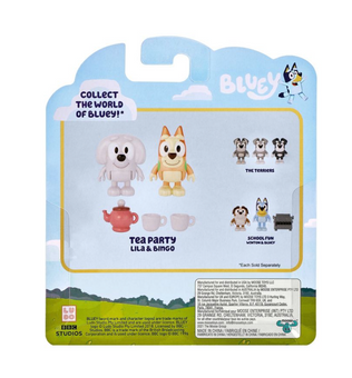 Bluey School Friends Lila & Bingo Figures 2pk Toy New With Box