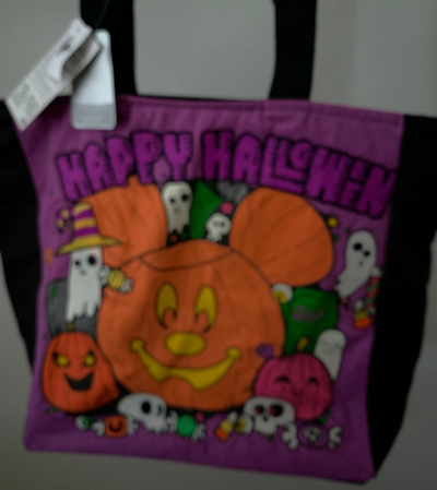 Disney Parks 2022 Mickey Pumpkin Happy Halloween Tote New With Tag