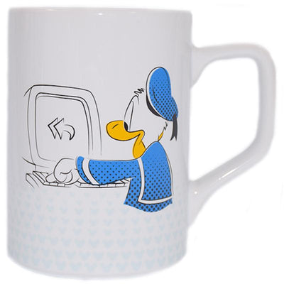 Disney Parks Donald Duck Go Ahead It's Friday Reply All Ceramic Coffee Mug New