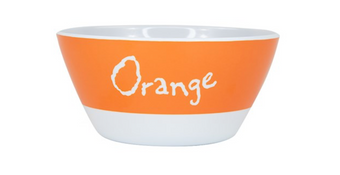 M&M's World Orange Character Bowl Big Face New