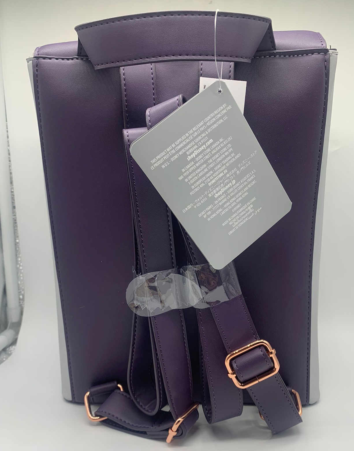 Purple and Gray Kiss the Bride Backpack BRIDE Racing Backpack – Garage Girls Jewelry main image 2