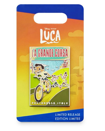 Disney Pixar Luca La Grande Corsa Portorosso Italy Limited Pin New with Card