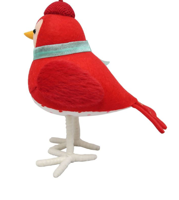 Target Fabric Valentine Bird Figurine Holding 'Love' Sign Spritz New With Tag