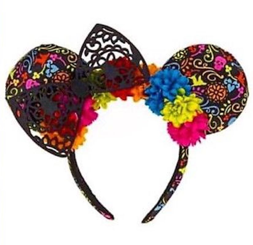 Disney Parks Dia de los Muertos Coco Minnie Mouse Ears Headband New with Tags