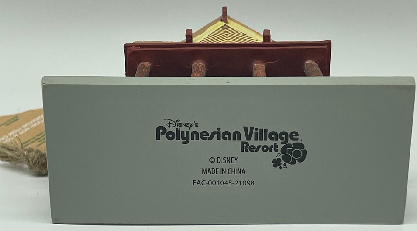Disney 50th Polynesian Resort Tiki Mickey and Minnie Christmas Ornament New
