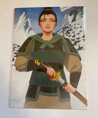 Disney Mulan Ping by Leilani Joy Postcard Wonderground Gallery New