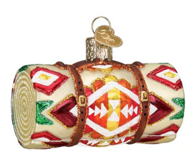 Old World Christmas Wool Blanket Glass Christmas Ornament New With Box