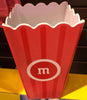 M&M's World Red Popcorn Container New