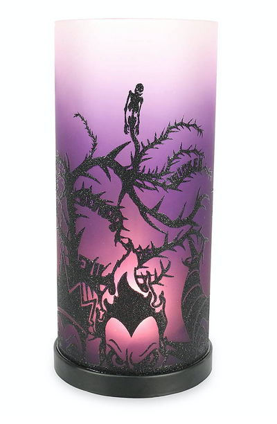 Disney Parks Halloween 2020 Villains Maleficent Glass Candle Holder Light Up New