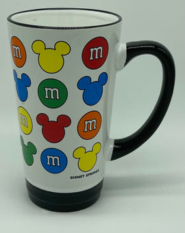Disney Springs M&M's World Color Mickey Icons Tall Latte Mug New