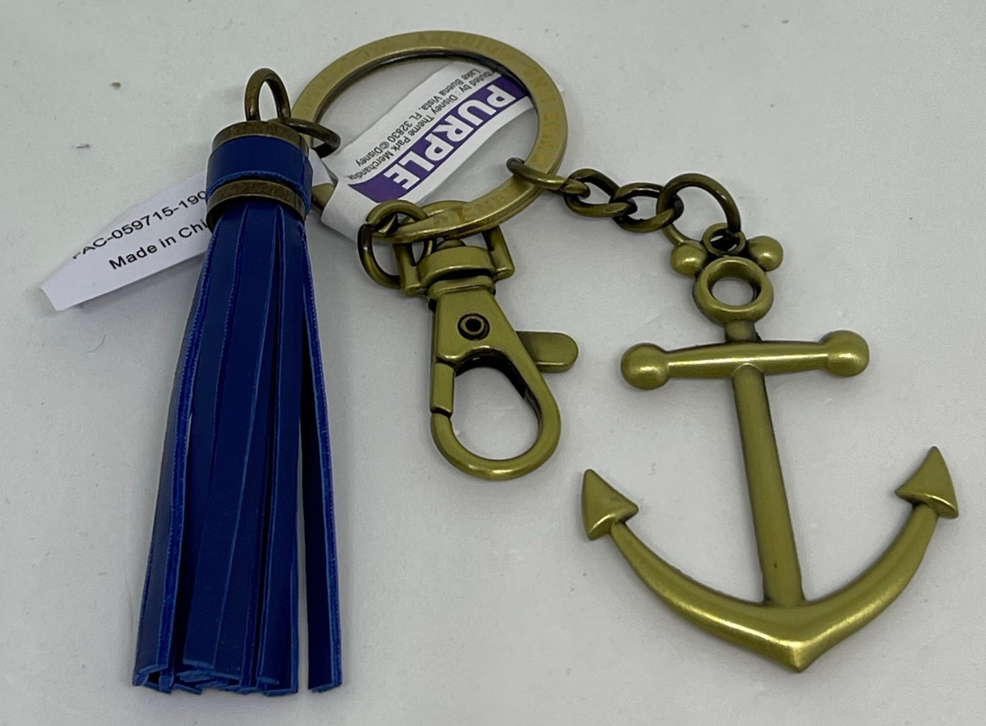 Disney Cruise Line Anchor Keychain New with Tag
